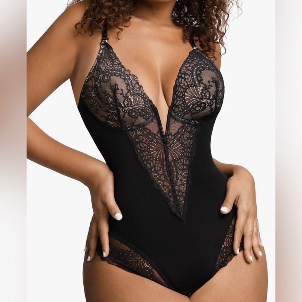 NWT Popilush Shapewear Bodysuits for Women Lace Corset Tops Tummy control